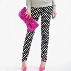 Kate Spade Black & White Polka Dot Perry Street Jeans, Women's 29.